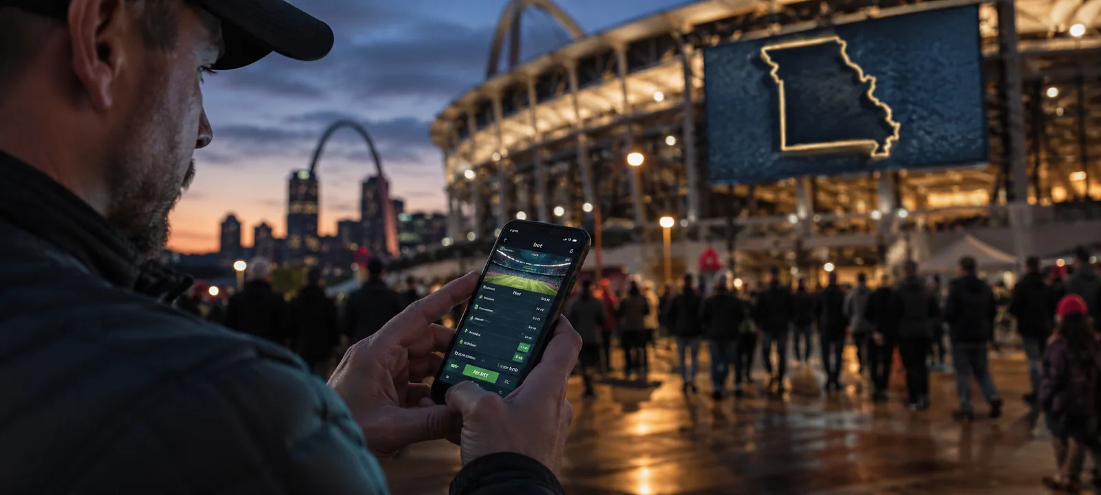 Editorial photo for Missouri sports betting in its first year